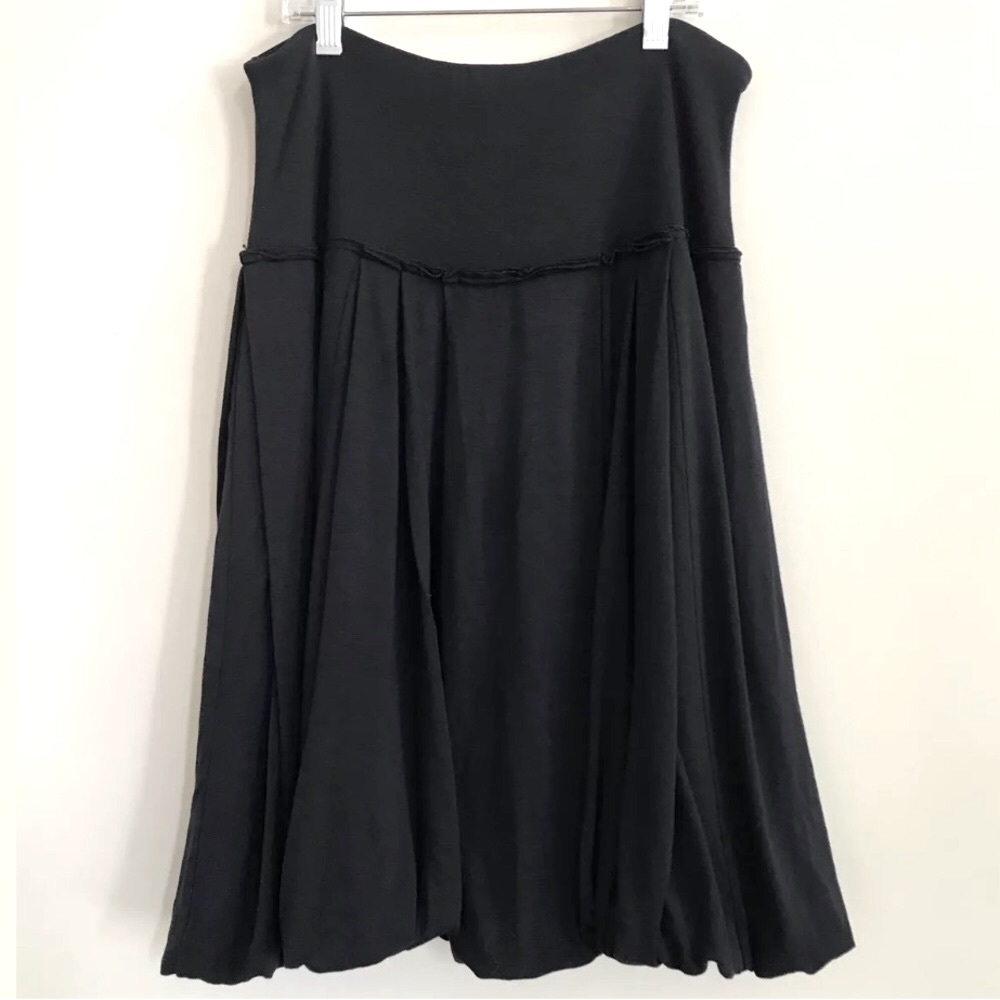 BCBGMAXAZRIA Black Bubble Hem Knit Dress